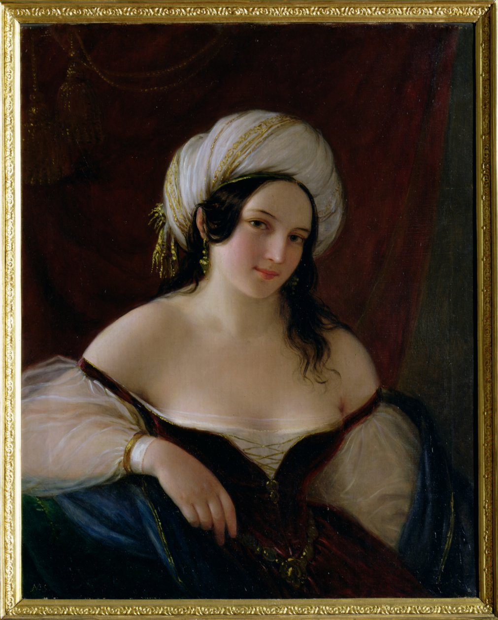 Odalisque door Natale Schiavoni