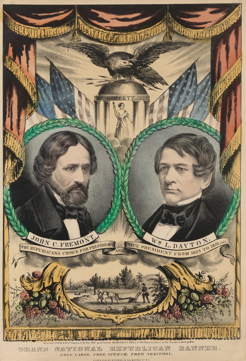 Grote nationale Republikeinse banier door Nathaniel Currier