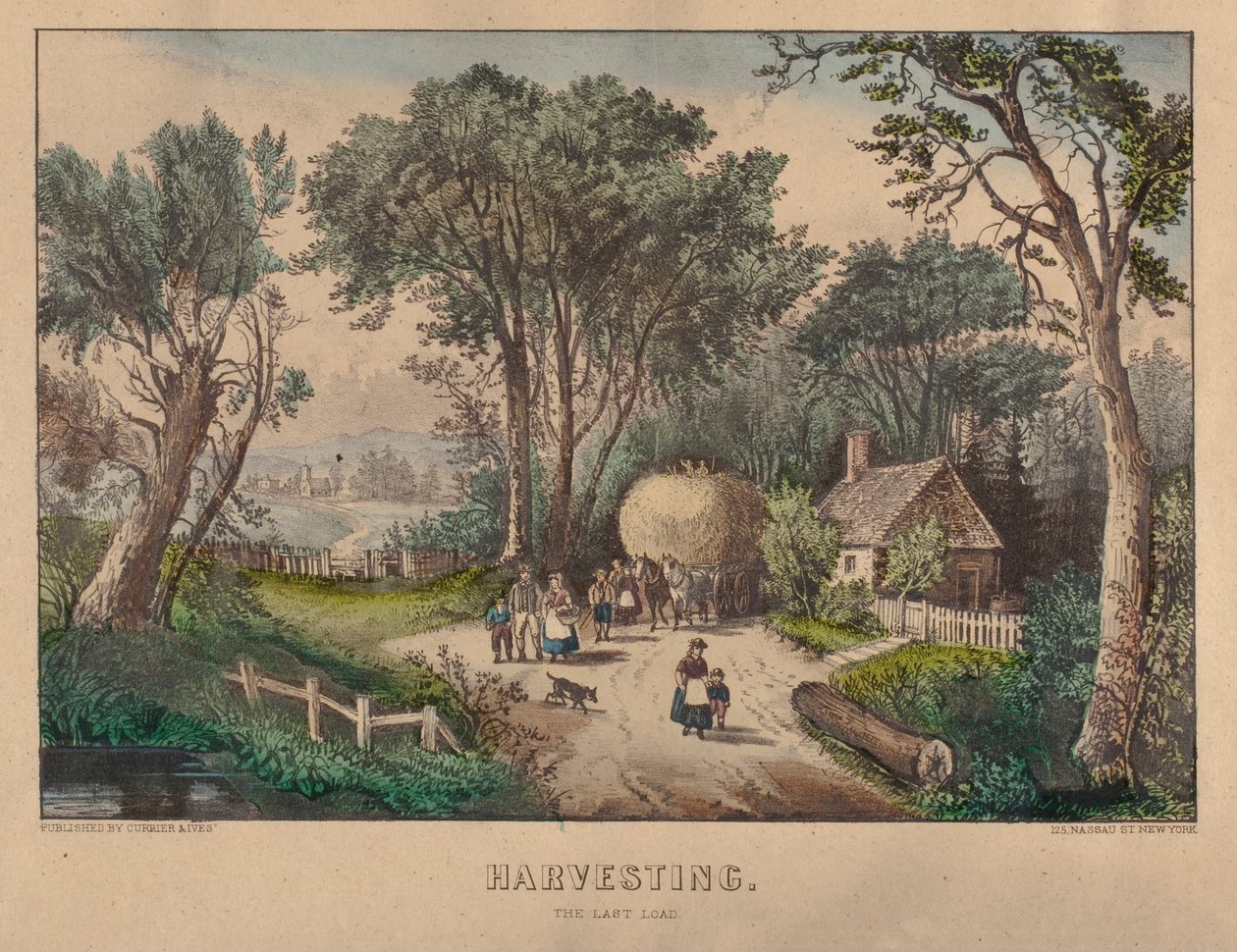 De laatste lading oogsten door Nathaniel Currier