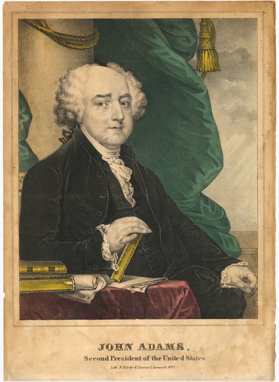 John Adams door Nathaniel Currier