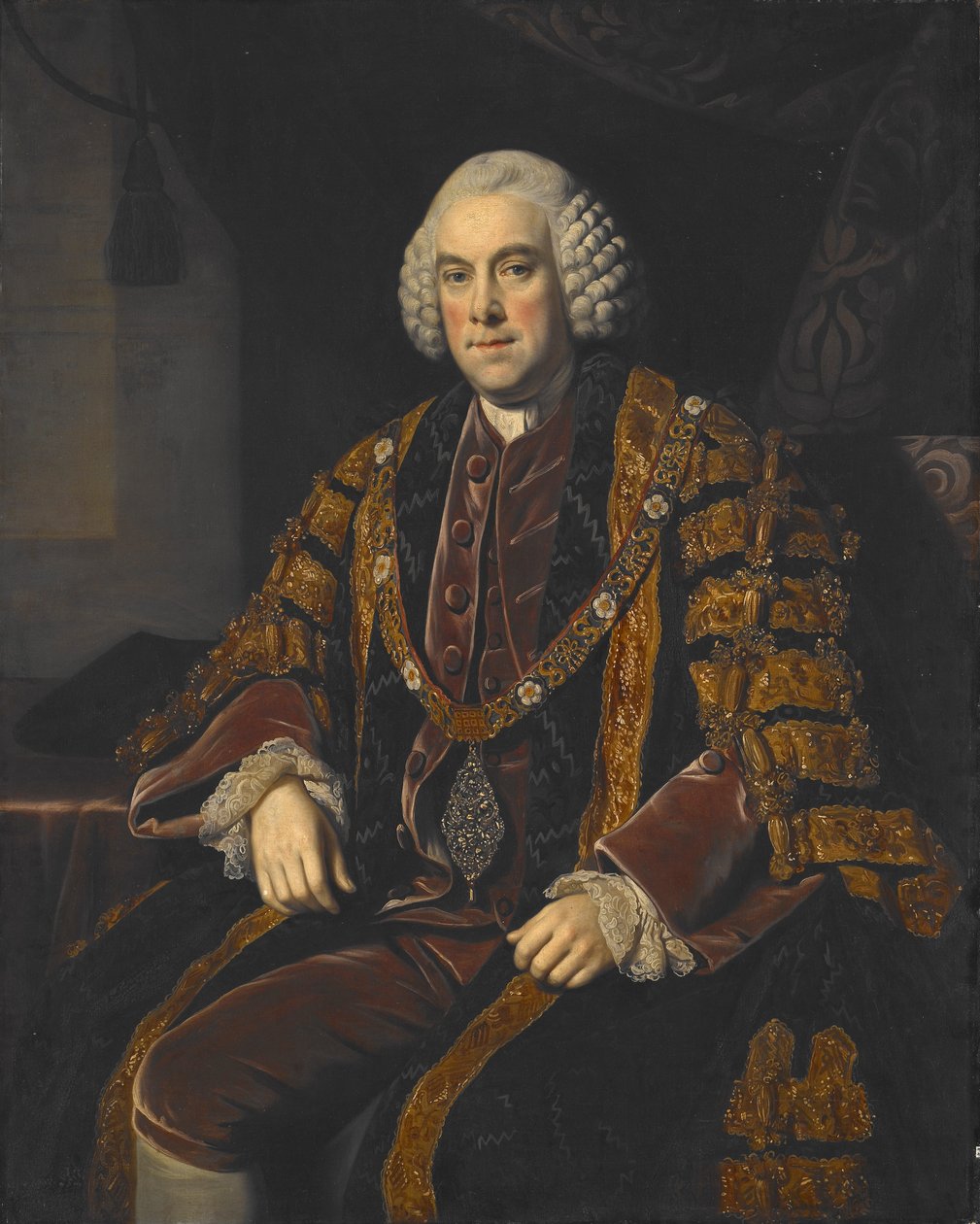 Een lord mayor van Londen door Nathaniel Dance-Holland