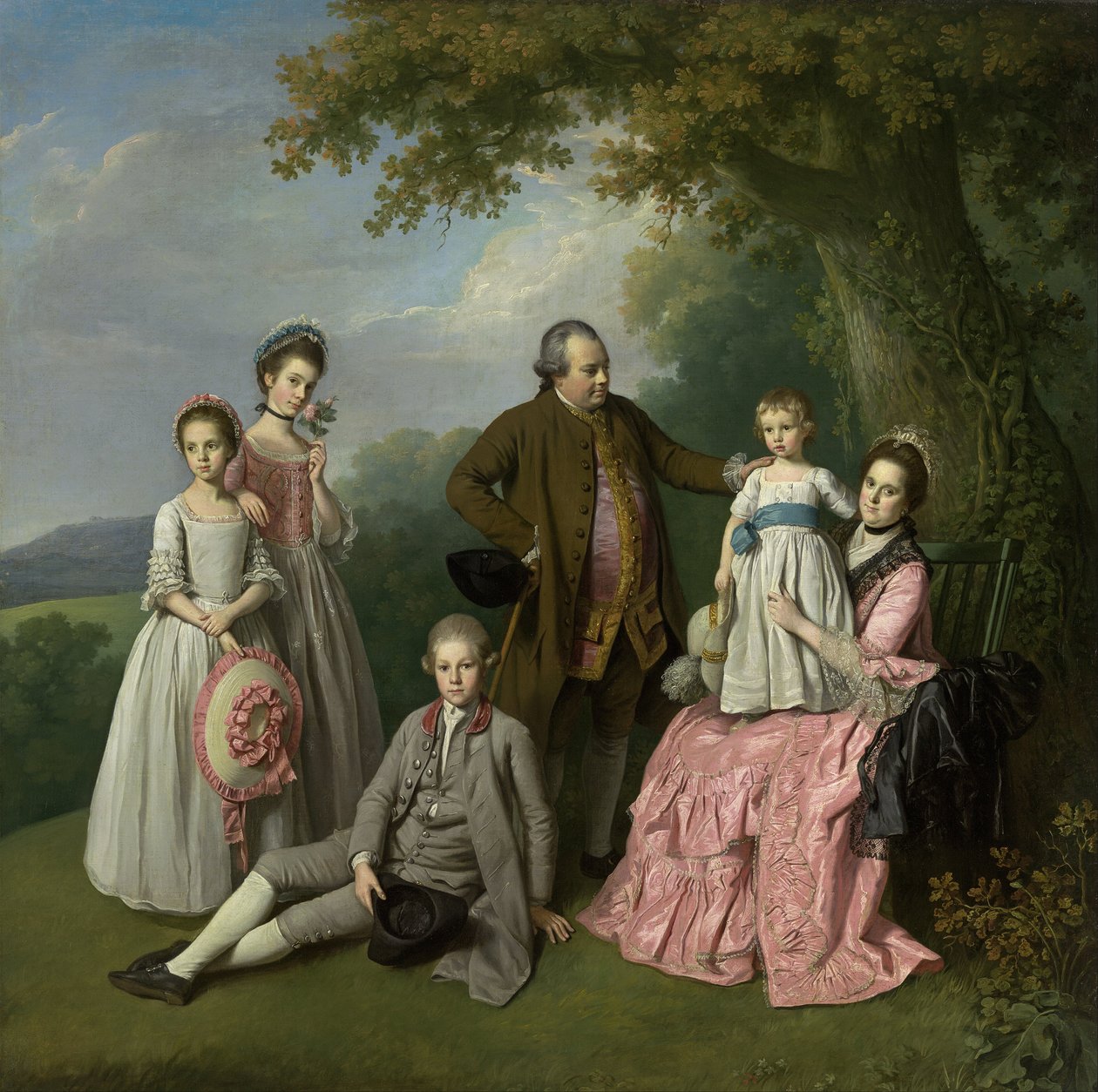 De familie Pybus door Nathaniel Dance-Holland