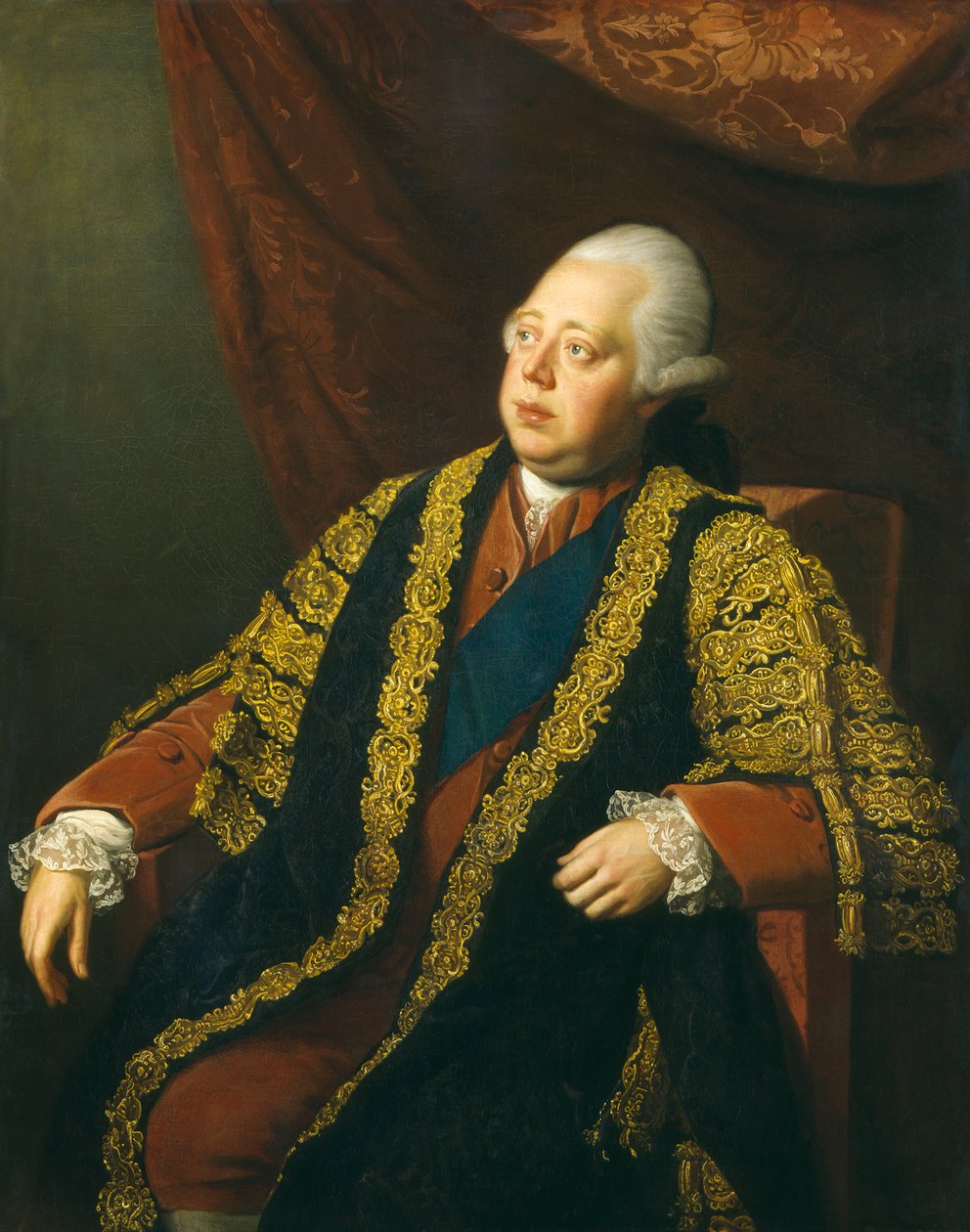 Frederick North, 2e graaf van Guilford door Nathaniel Dance Holland