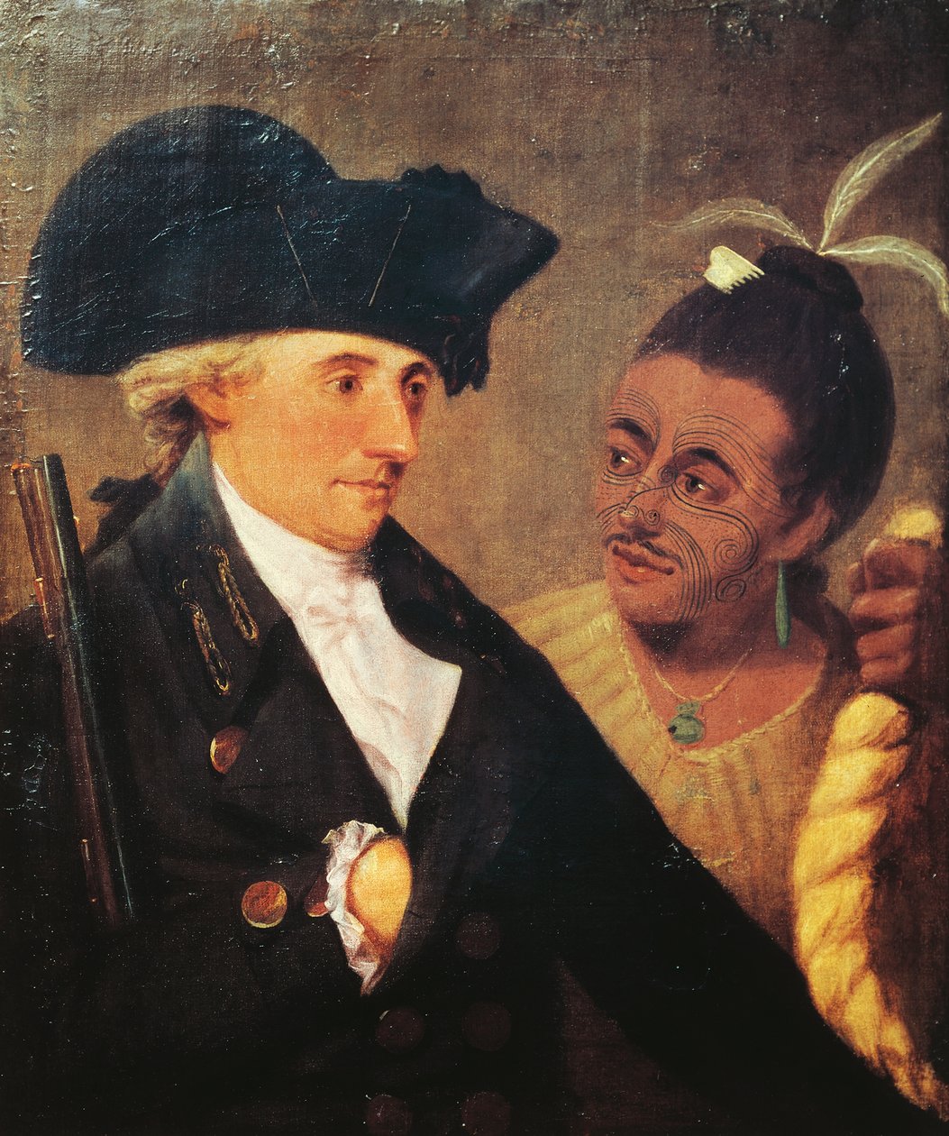 Portret van kapitein Charles Clerke (1741-1779), Engelse kapitein en reisgenoot van James Cook (1728-1779). Schilderij door Nathaniel Dance-Holland (1735-1811) door Nathaniel Dance Holland