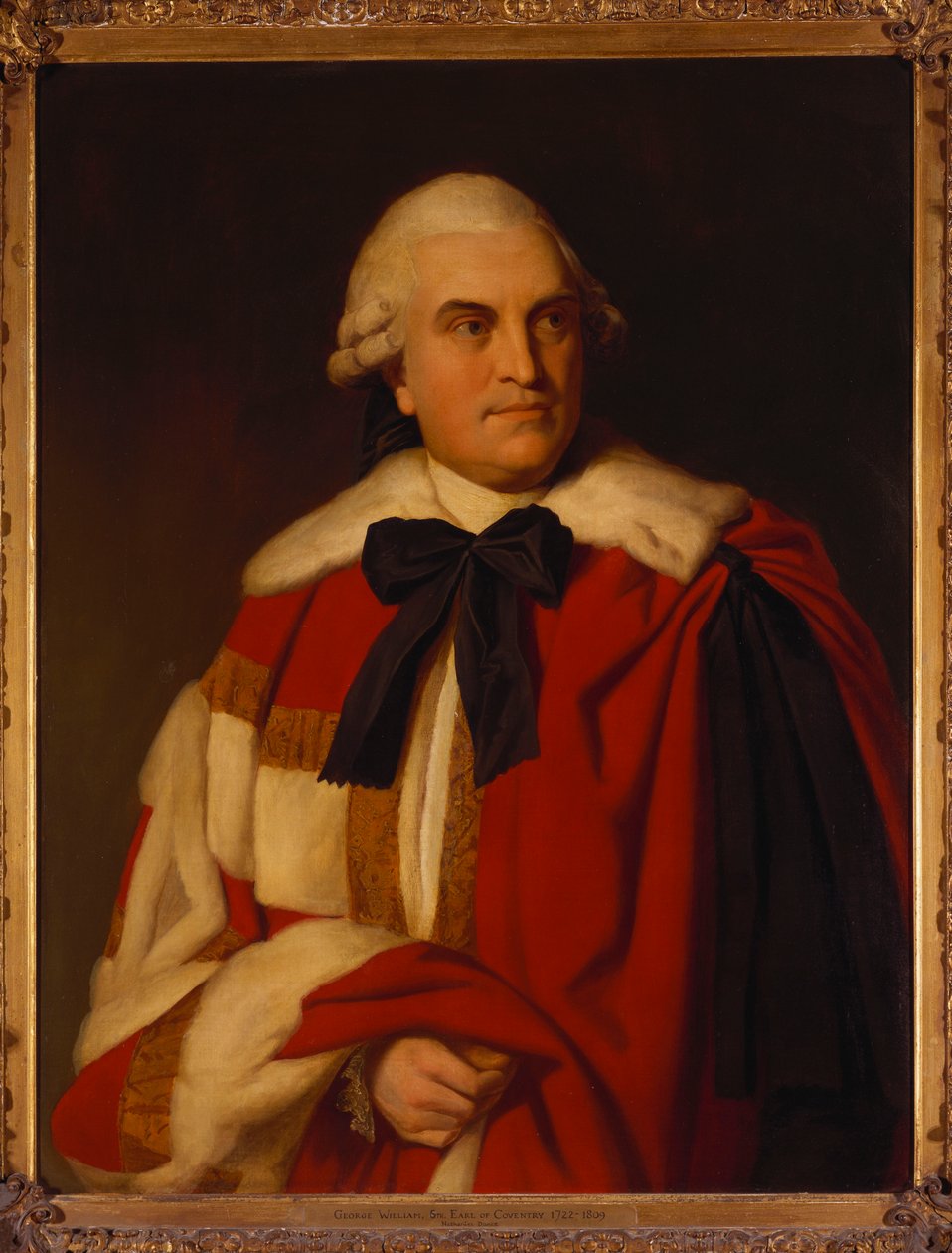 Portret van George William, 6e Graaf van Coventry, in Adellijke Gewaden door Nathaniel Dance Holland
