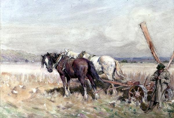 Oogsten door Nathaniel Hughes John Baird