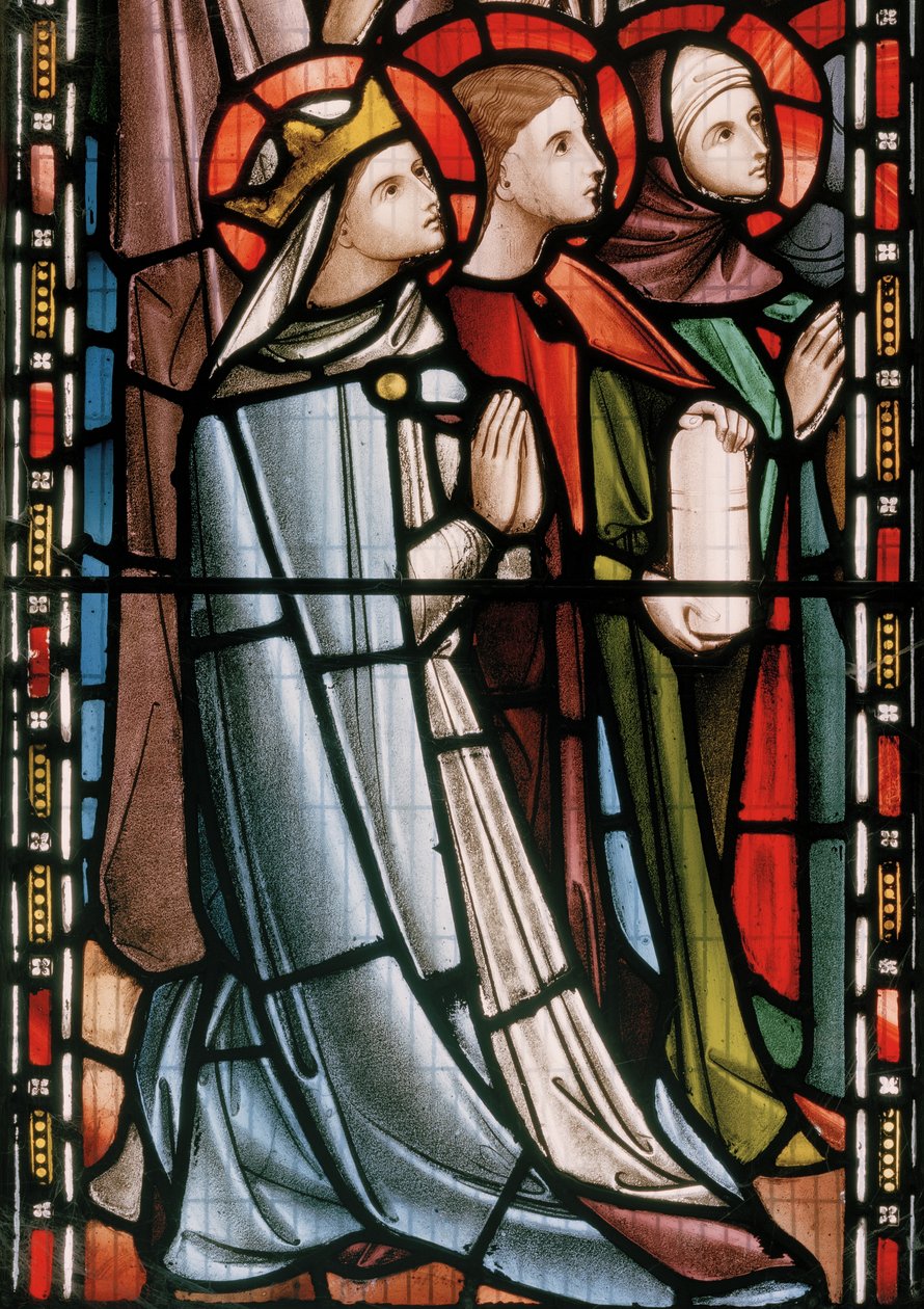 Christus in majesteit omringd door heiligen (detail) door Nathaniel Westlake