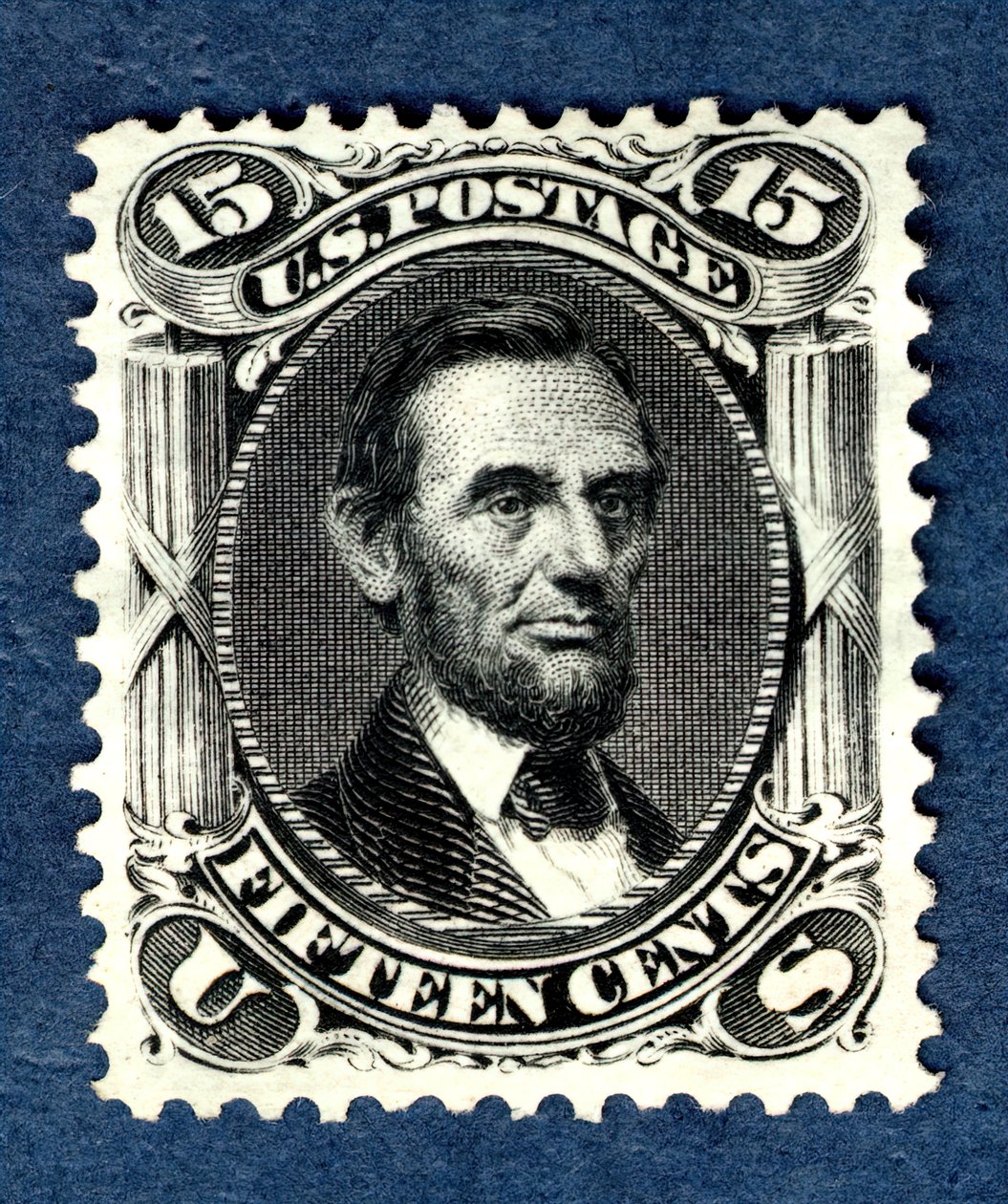 15c Abraham Lincoln heruitgave enkel, 1875 door National Bank Note Company