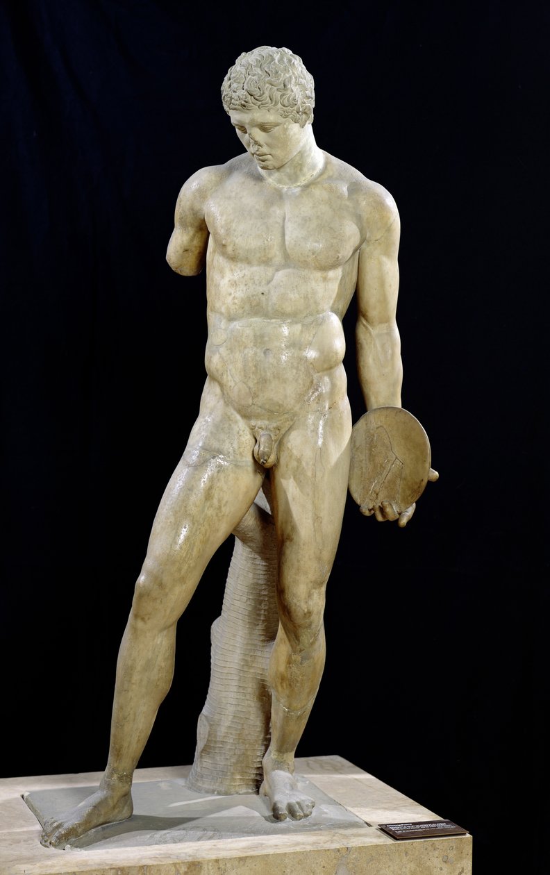 De Discophoros, replica van een klassieke Griekse origineel door Naukydes II