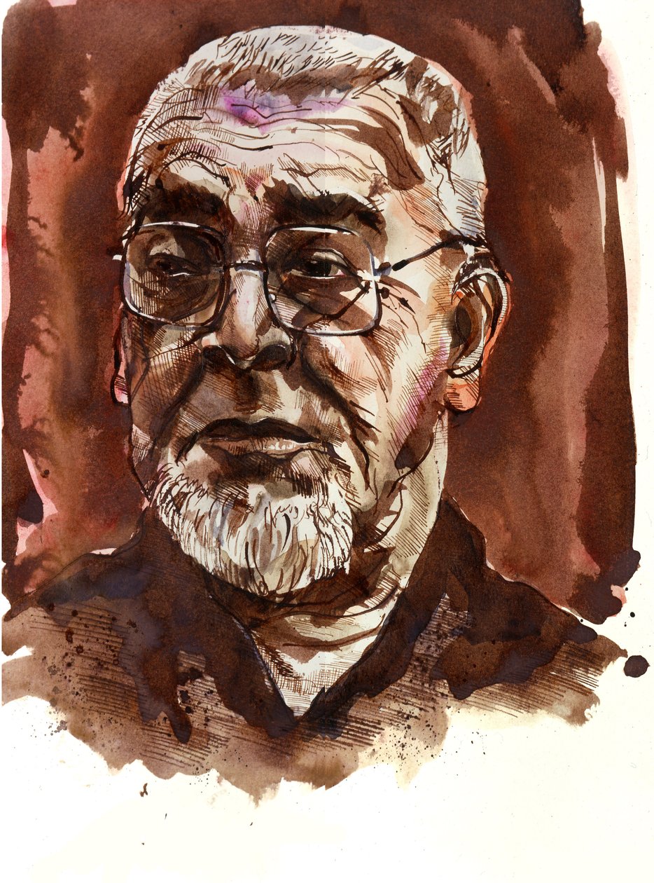 Russell Hoban - portret van de Amerikaanse auteur door Neale Osborne