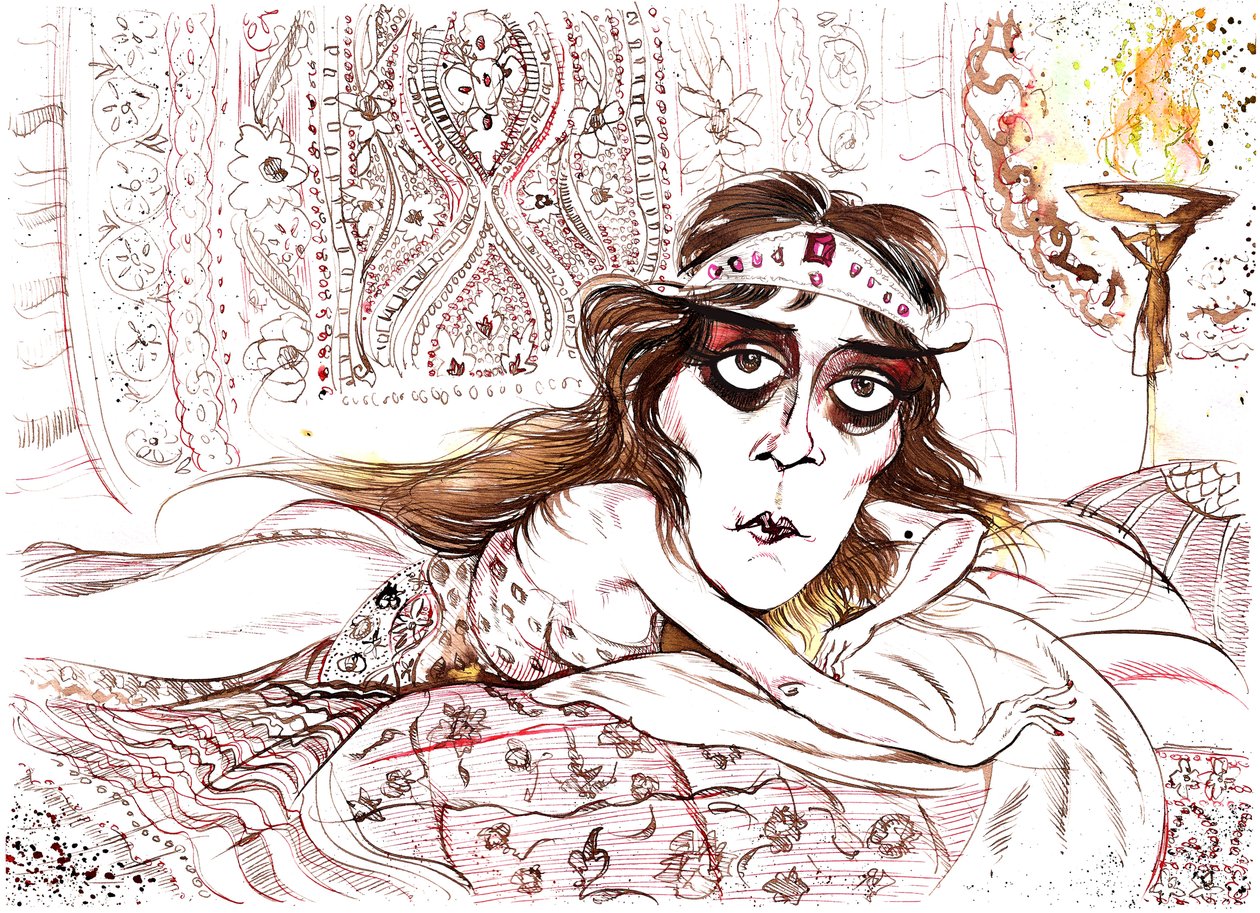 Theda Bara als Cleopatra door Neale Osborne