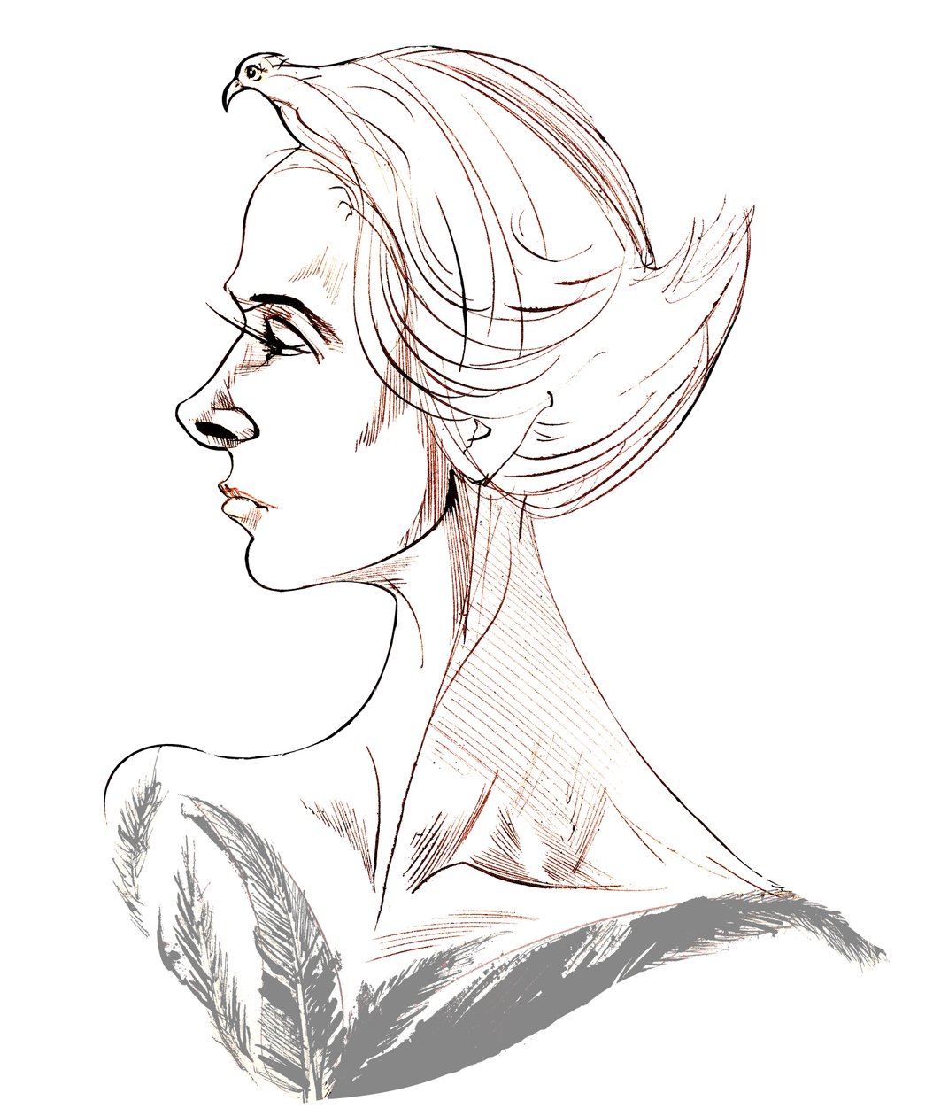 Tippi Hedren - karikatuur van Amerikaanse actrice, geboren 1935 door Neale Osborne