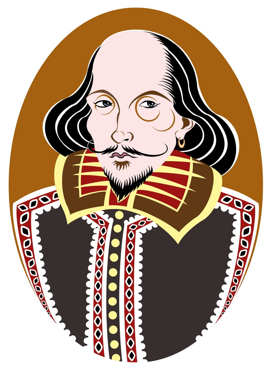 William Shakespeare, Engelse dichter en toneelschrijver gedoopt 26 april 1564 - 23 april 1616 door Neale Osborne