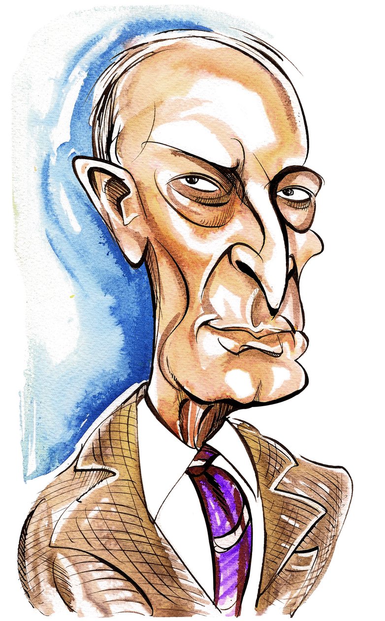 Witold Lutoslawski - karikatuur door Neale Osborne