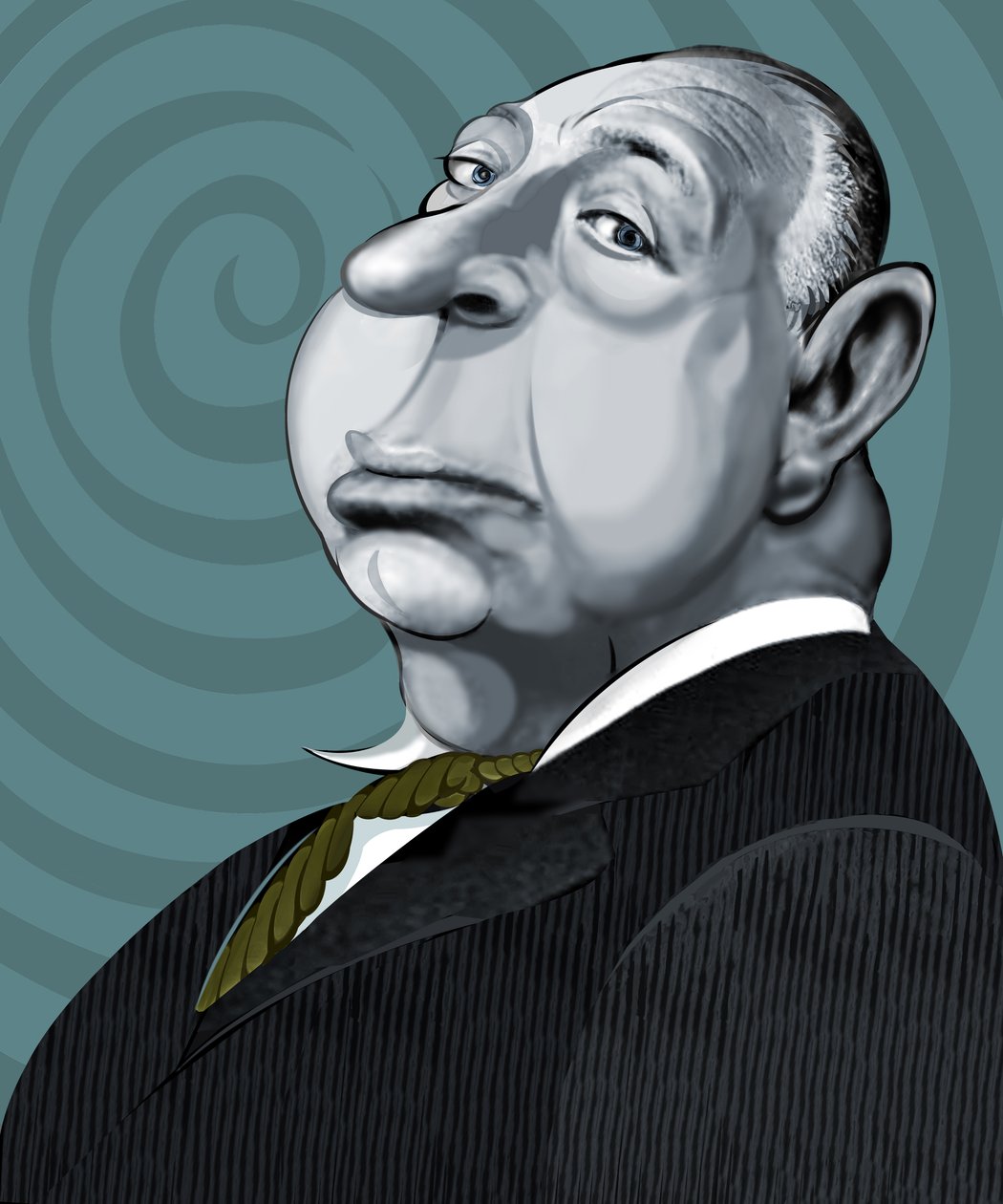 Alfred Hitchcock door Neale Osborne