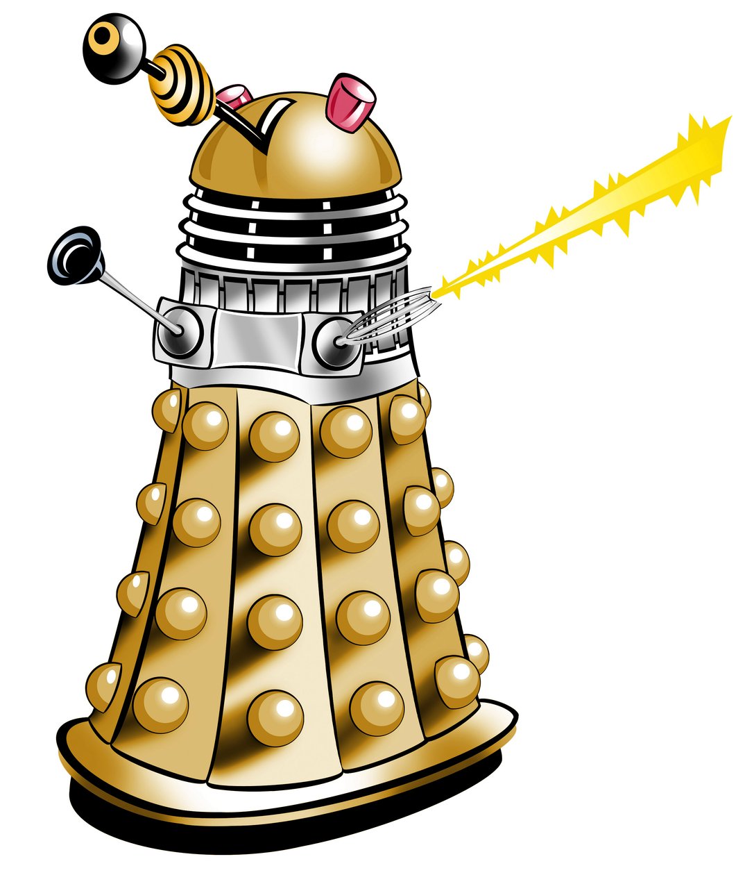 Dalek - Cartoon Illustratie door Neale Osborne