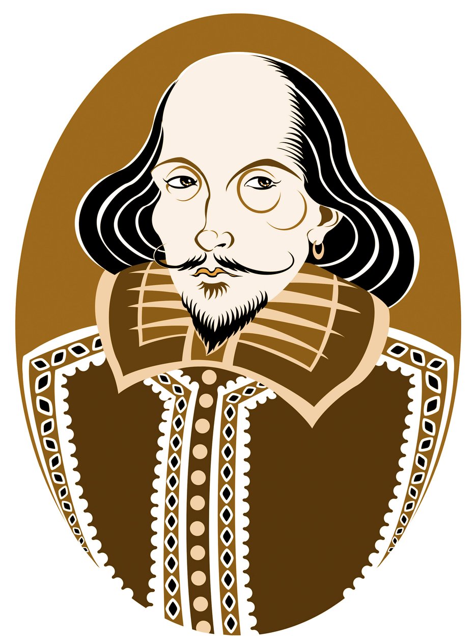 William Shakespeare, Engelse dichter en toneelschrijver gedoopt 26 april 1564 - 23 april 1616 door Neale Osborne