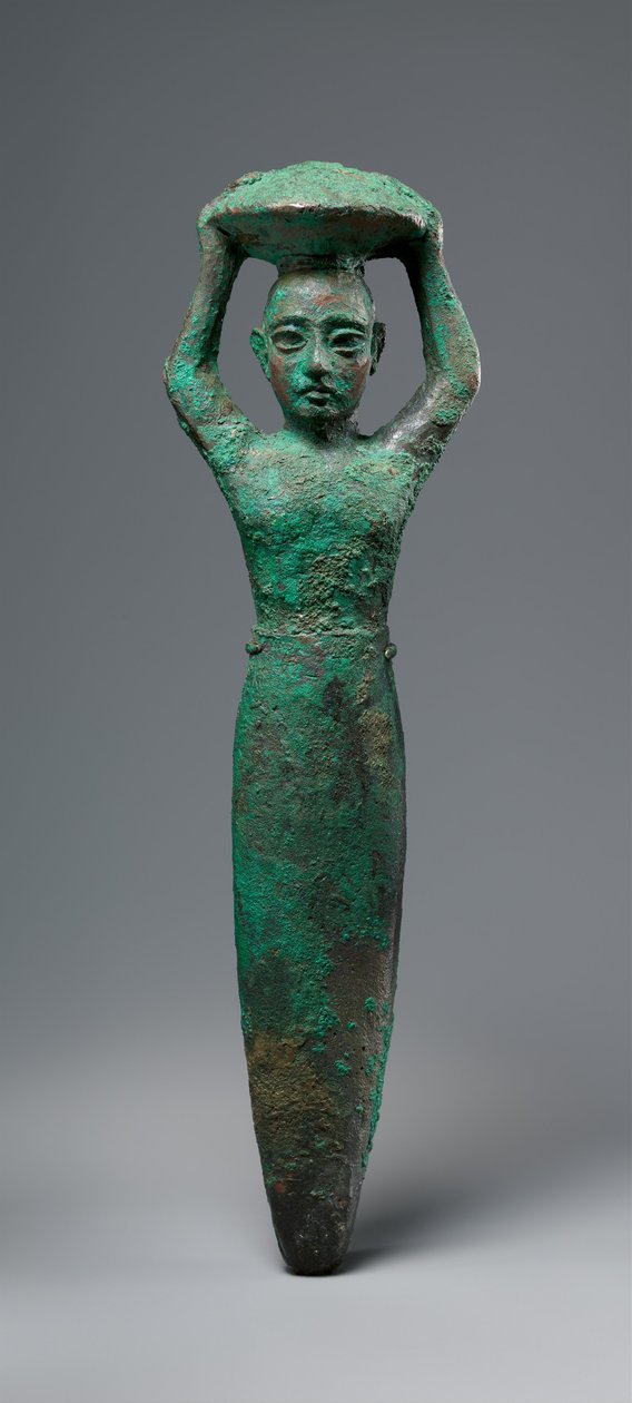 Fundamentfiguur van koning Shulgi van Ur, met een mand door Neo Sumerian