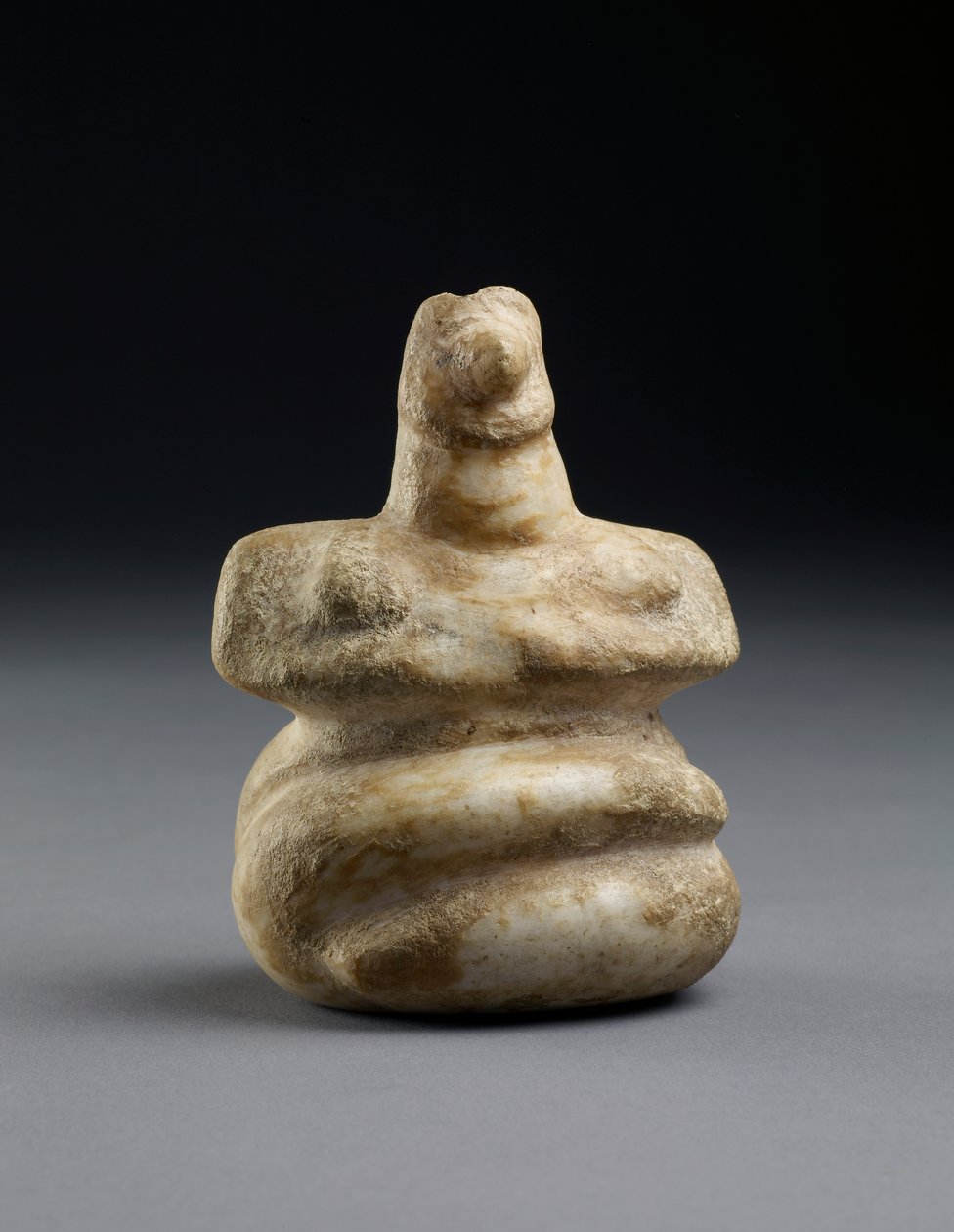 Marmeren beeldje uit Patesia, Neolithisch, 4e eeuw v.Chr. door Neolithic