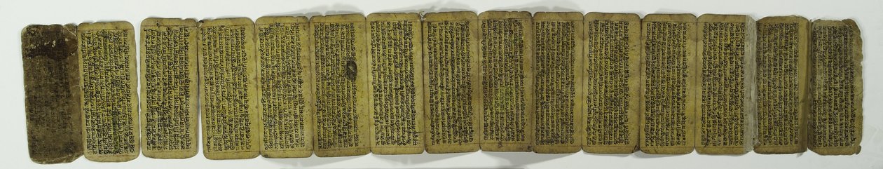 Een concertina-manuscript door Nepalese School