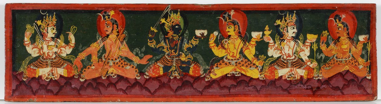 Boekomslag van een Shaiva-manuscript door Nepalese School