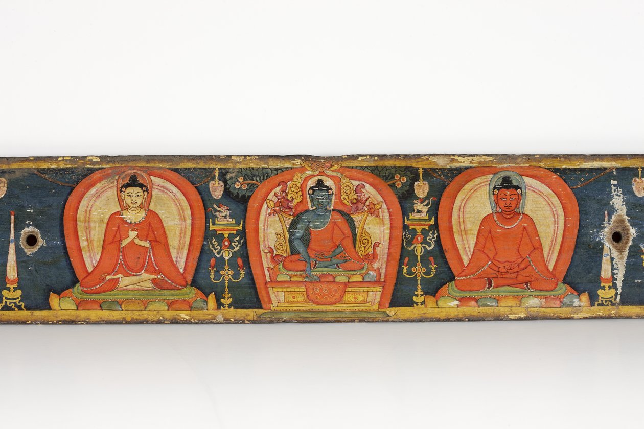 Manuscript van De Vijf Beschermingen, voorkant, 1138 door Nepalese School