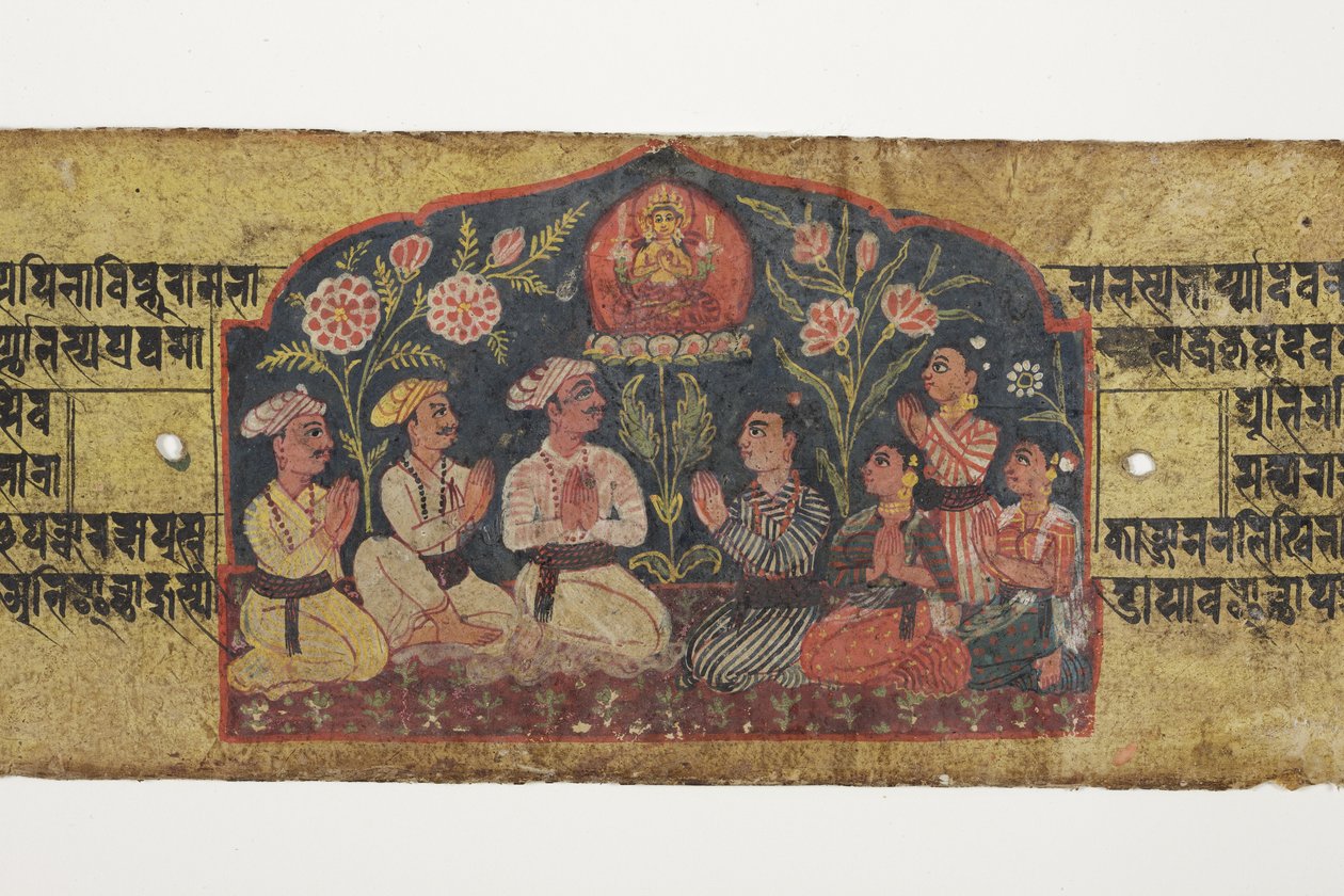 Aanbidding van Manjusri, 1659 door Nepalese School