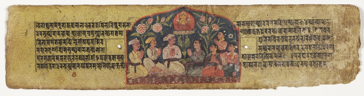 Aanbidding van Manjusri, 1659 door Nepalese School