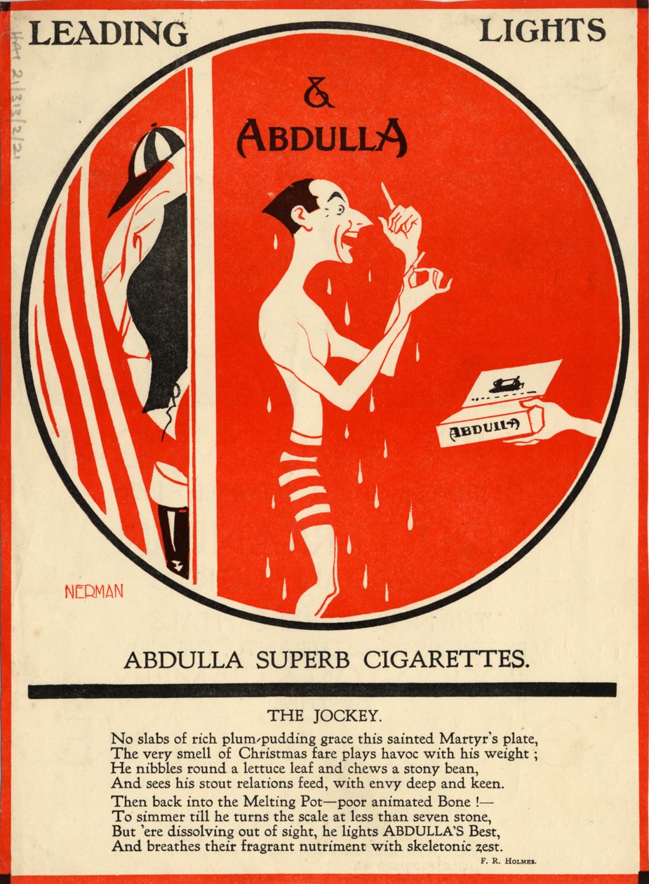 Abdulla Sigaretten, 1920s door Nerman
