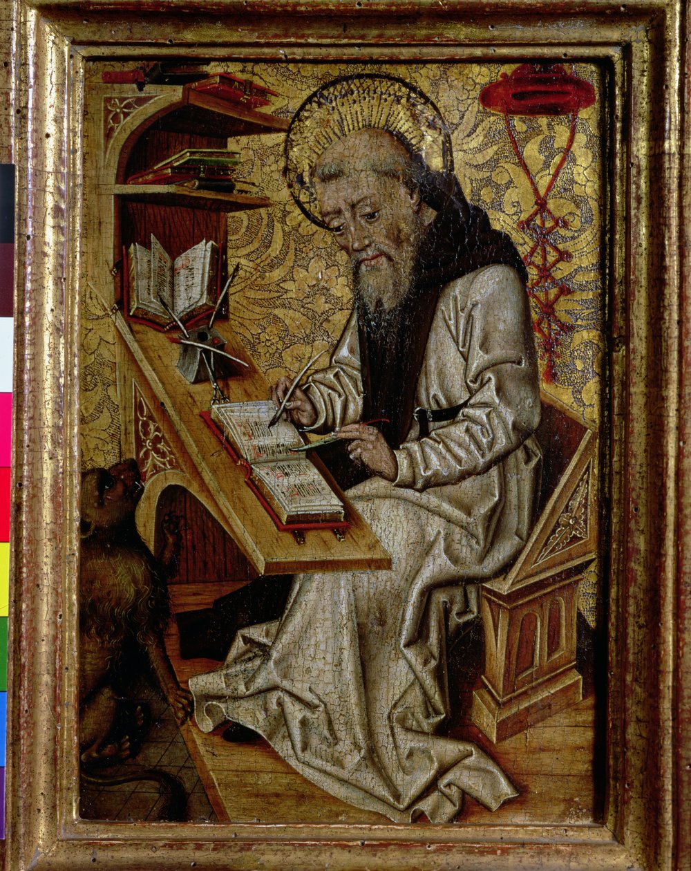 Sint Hiëronymus vertaalt de Bijbel door Netherlandish School