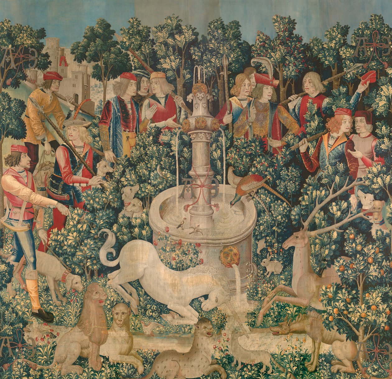 De Eenhoorn wordt Gevonden, ca. 1500 door Netherlandish School