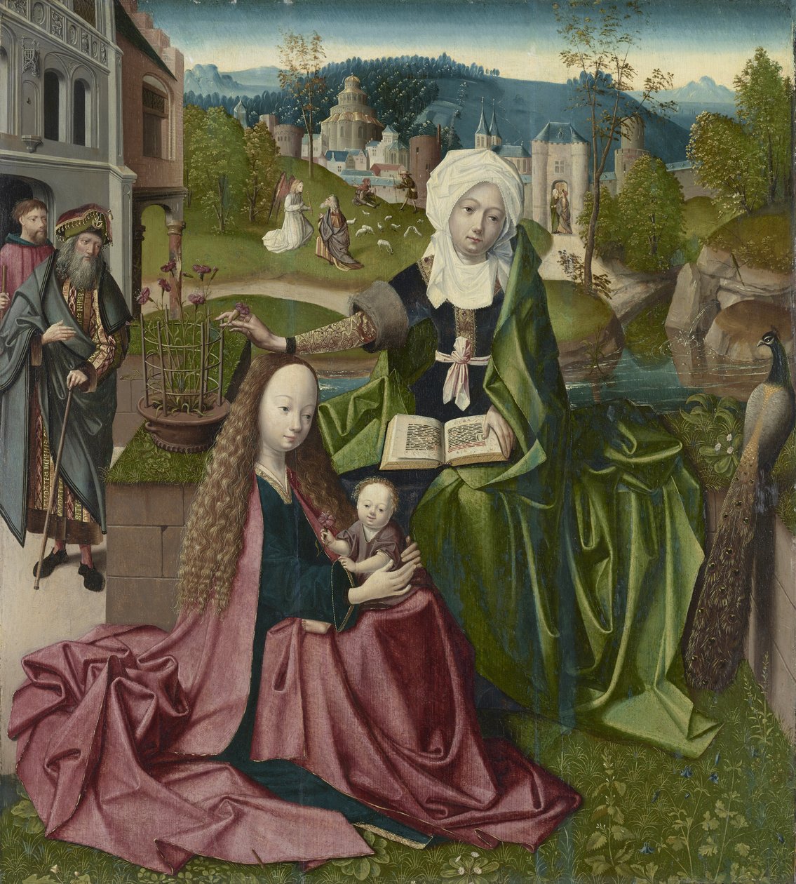 Maagd en Kind met Sint-Anna, c.1495 door Netherlandish School
