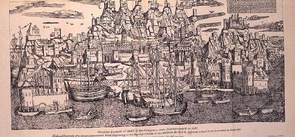 Haven van Aden, Arabië, uit het boek van Marco Polo, gepubliceerd in 1903 door Netherlandish School