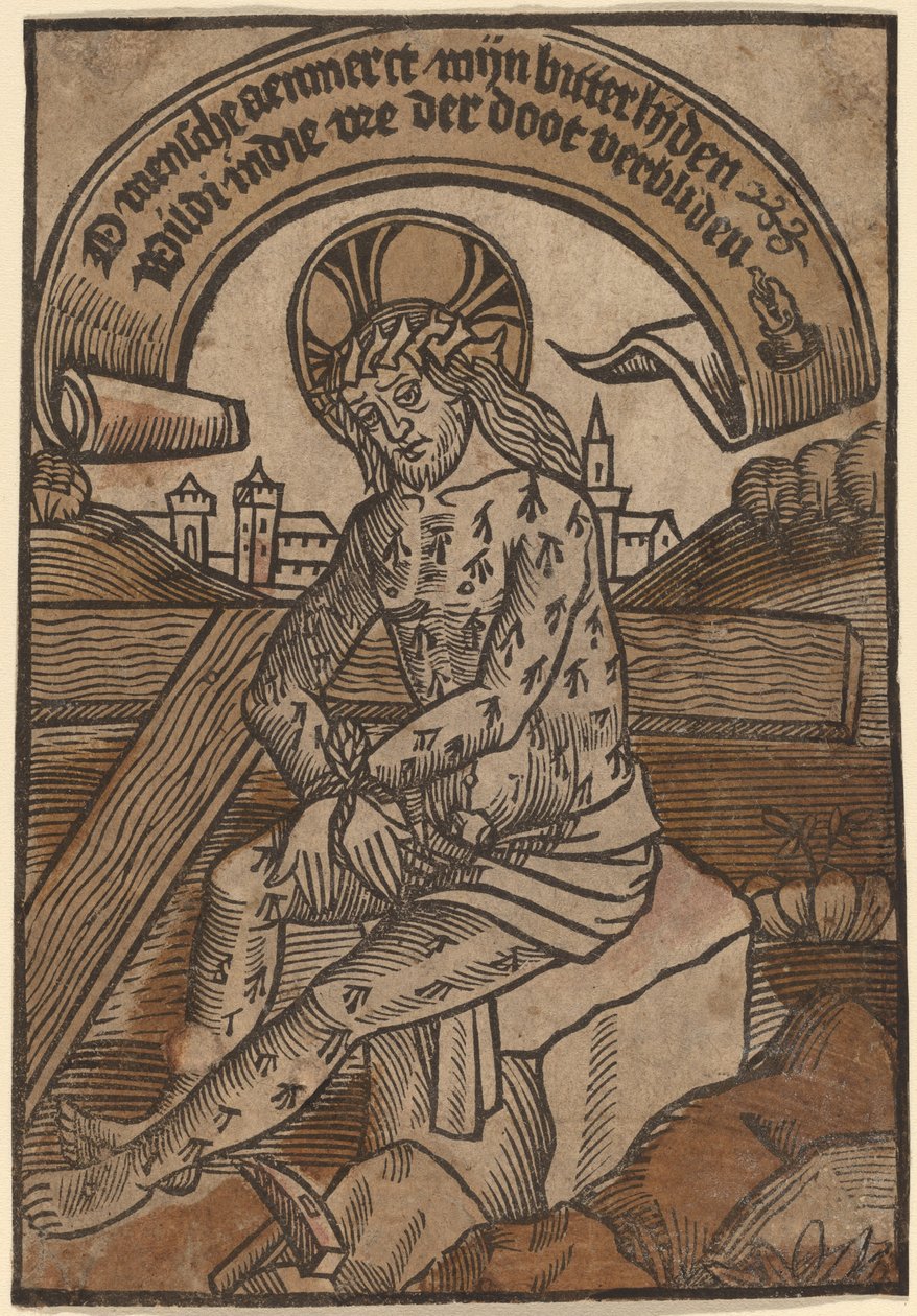 Christus als de Man van Smarten door Netherlandish 15th Century