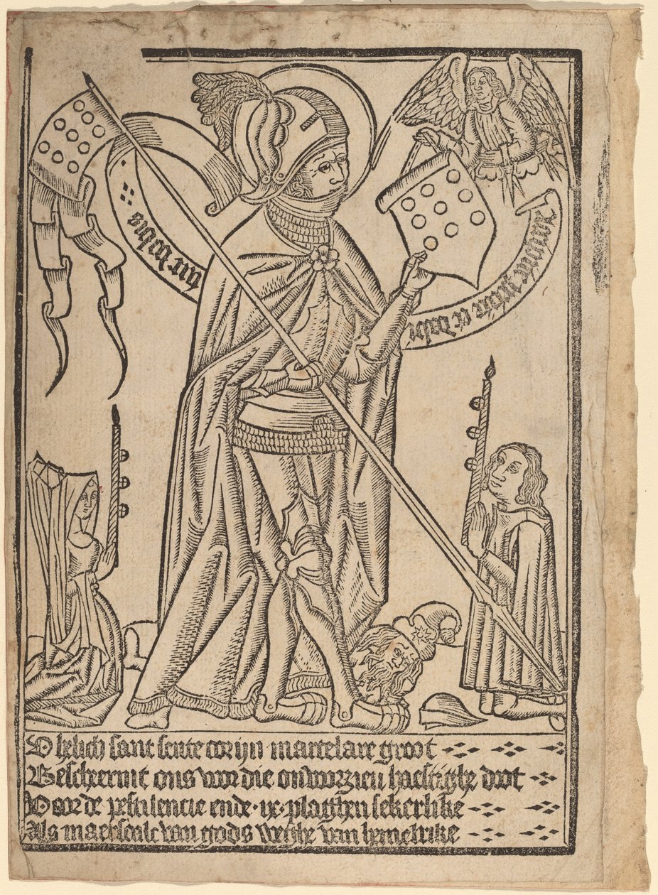 Sint Joris (?) door Netherlandish 15th Century
