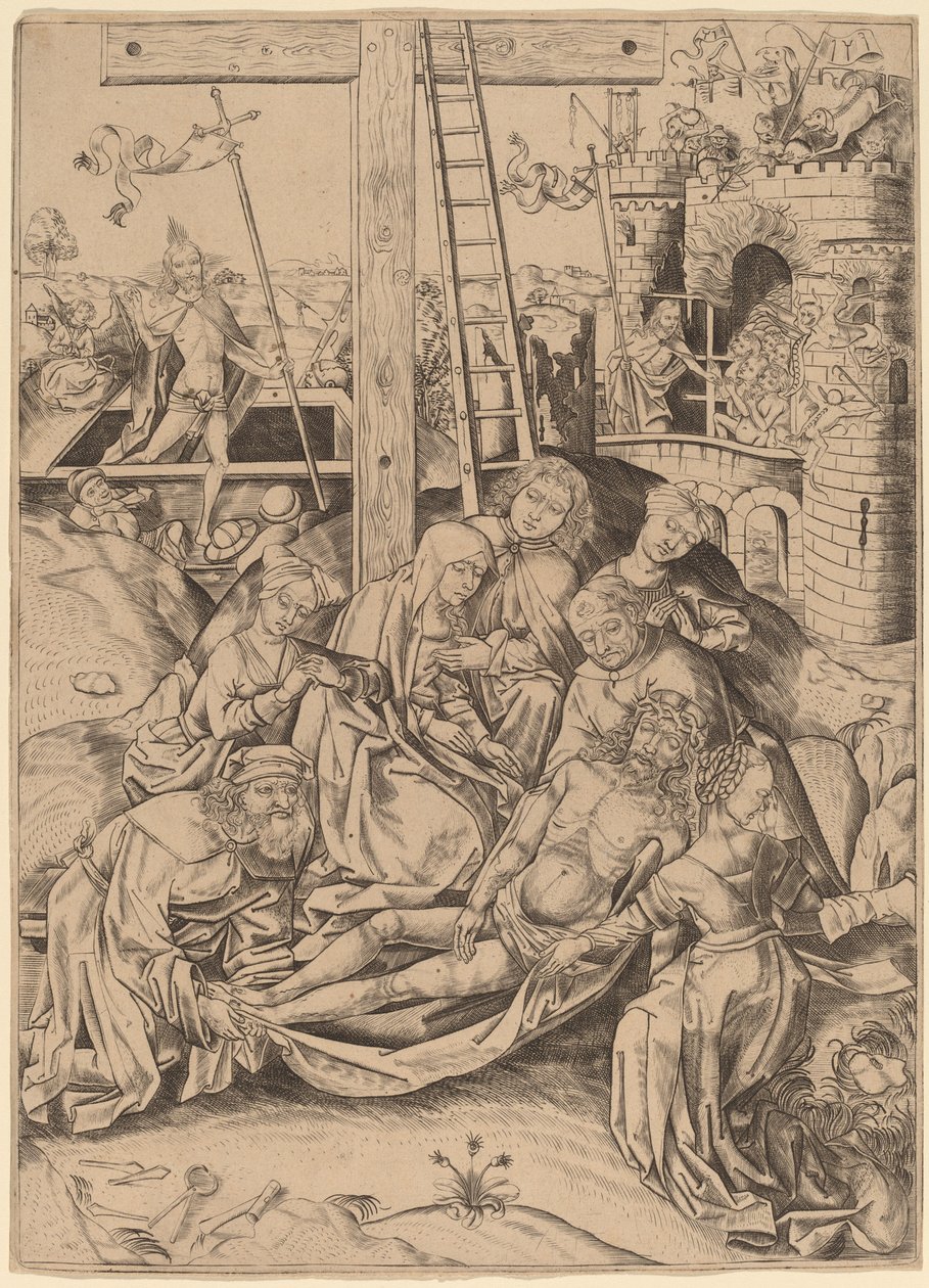 De Bewening door Netherlandish 15th Century