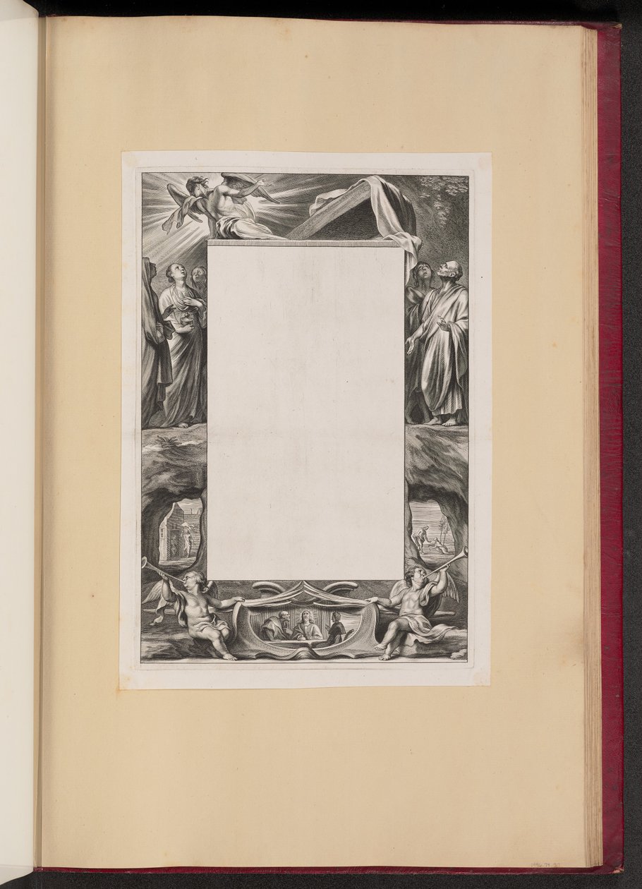 Randillustratie met Heiligen en Scènes uit het Leven van Christus door Netherlandish 17th Century
