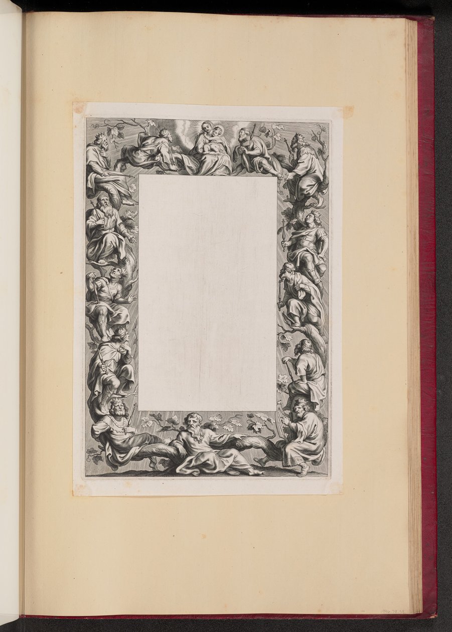 Randillustratie met de Boom van Jesse door Netherlandish 17th Century