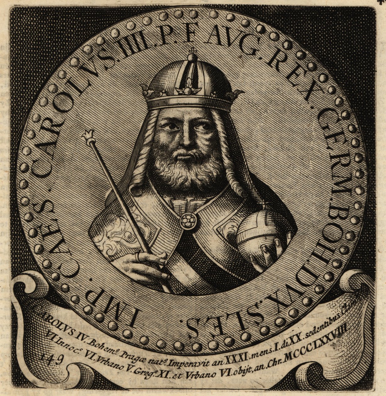 Heilige Roomse Keizer Karel IV door Netherlandish School