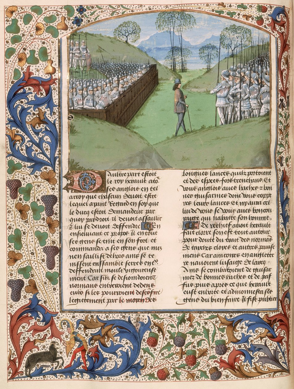 De Saksische palissade bij de Slag bij Hastings (1066) uit 
