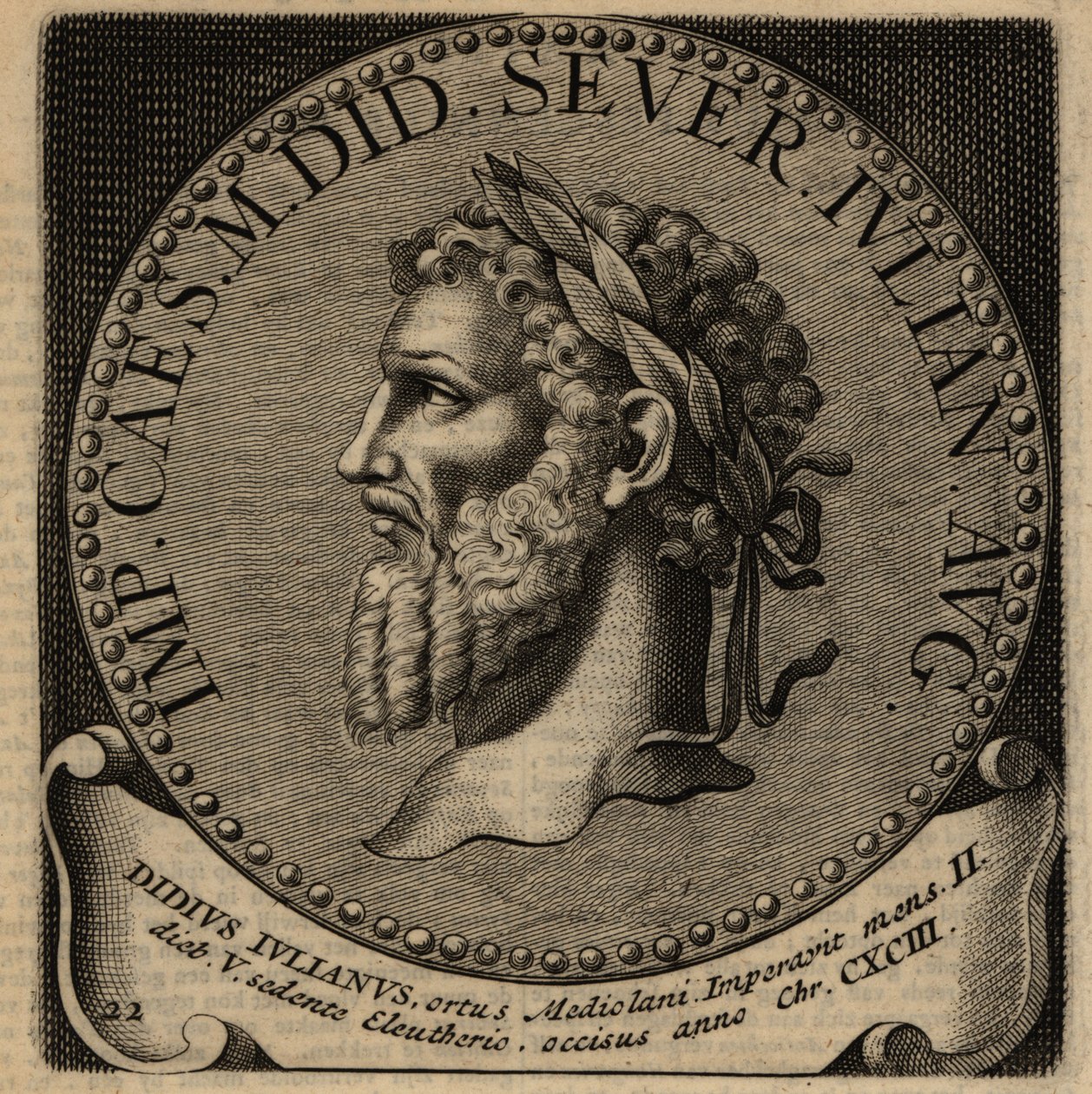Portret van Romeinse keizer Didius Julianus door Netherlandish School