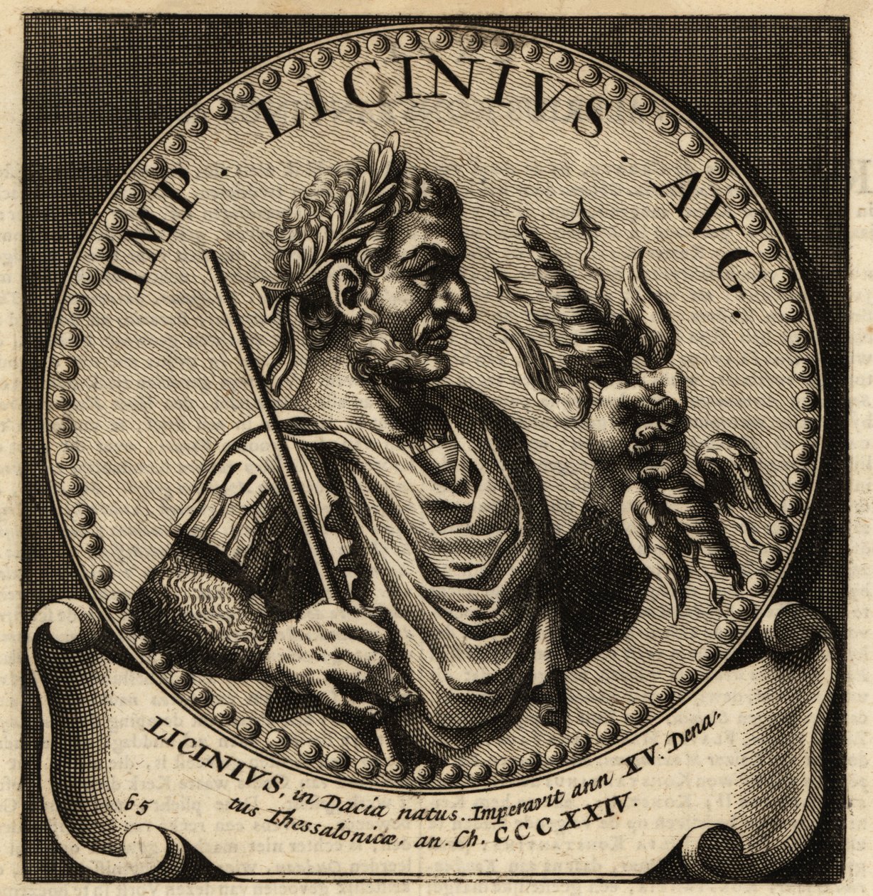 Portret van Romeinse keizer Licinius door Netherlandish School