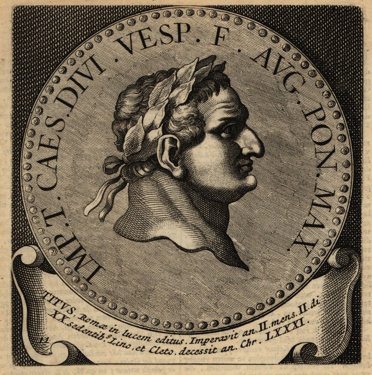 Portret van Romeinse keizer Titus door Netherlandish School