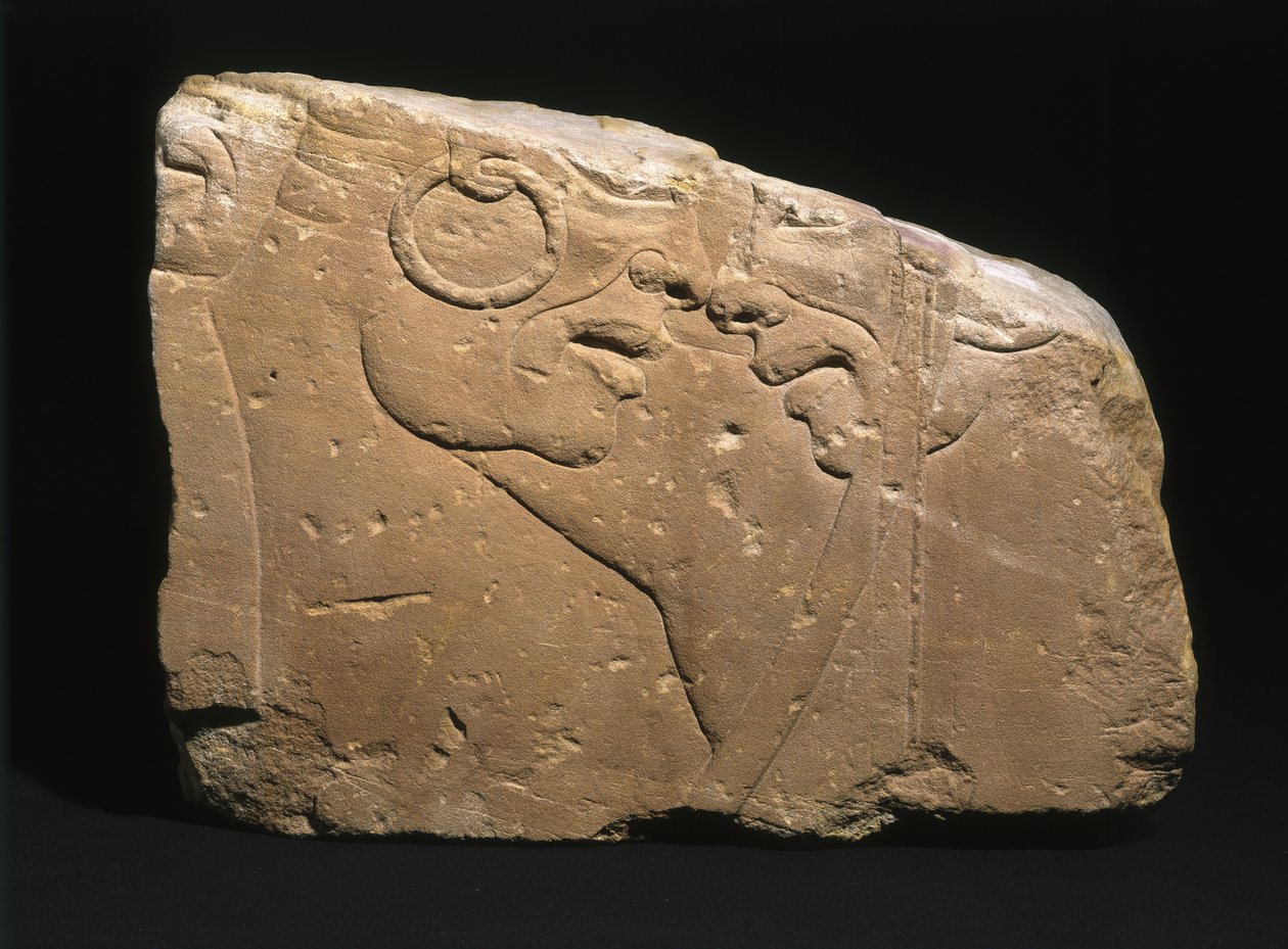 Verslagen Nubische krijgers, uit Sesebi, Soedan, c.1352-1347 v.Chr. door New Kingdom Egyptian