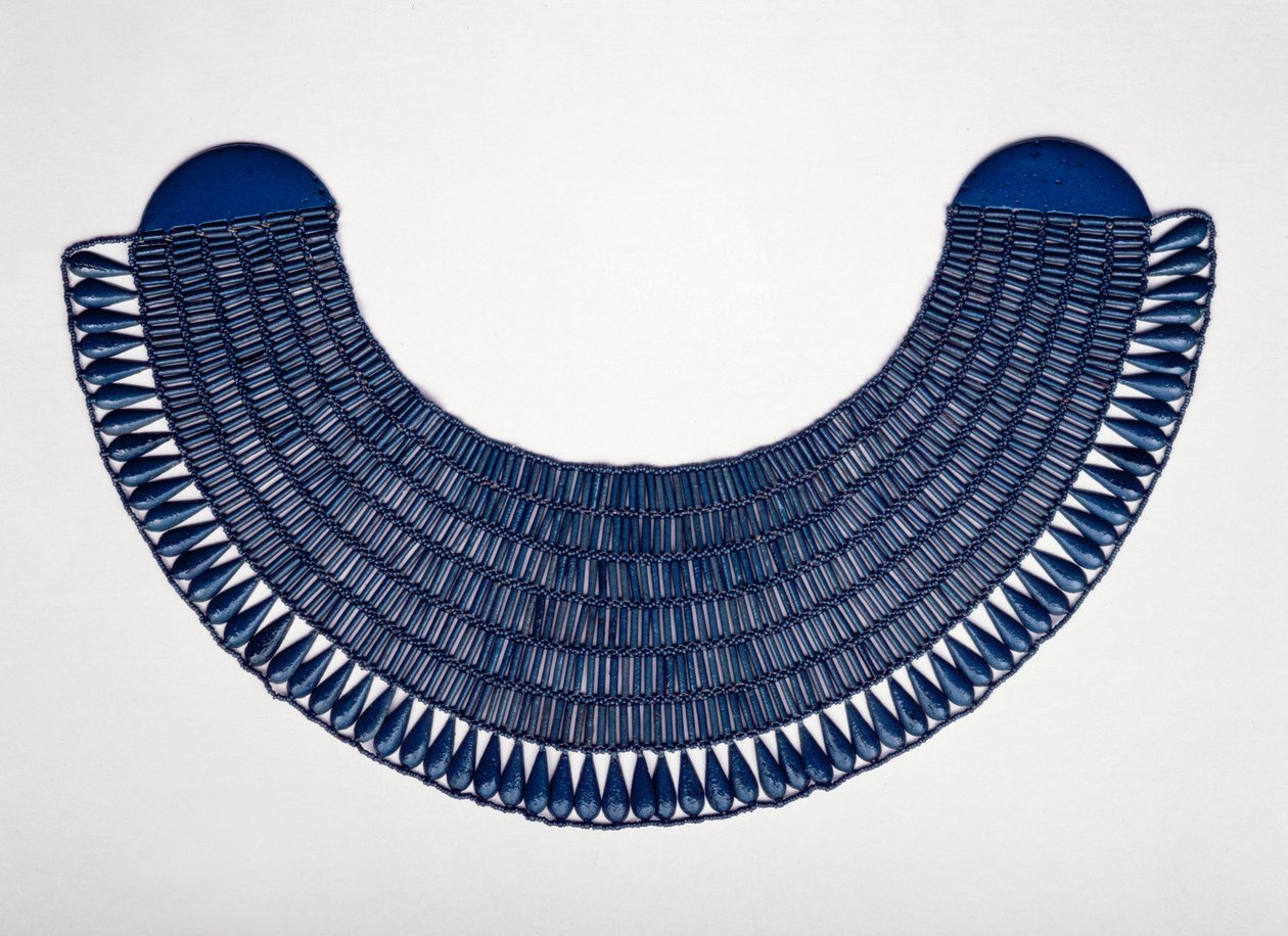 Wesekh-halsband, mogelijk uit Thebe, c.1336-1295 door New Kingdom Egyptian