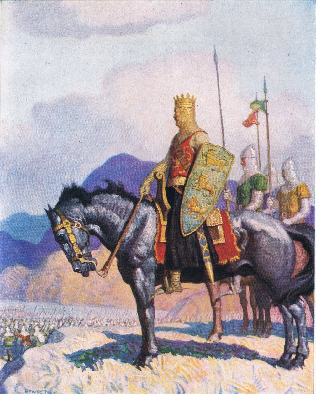 Koning Edward, uit The Scottish Chiefs uitgegeven door Charles Scribner