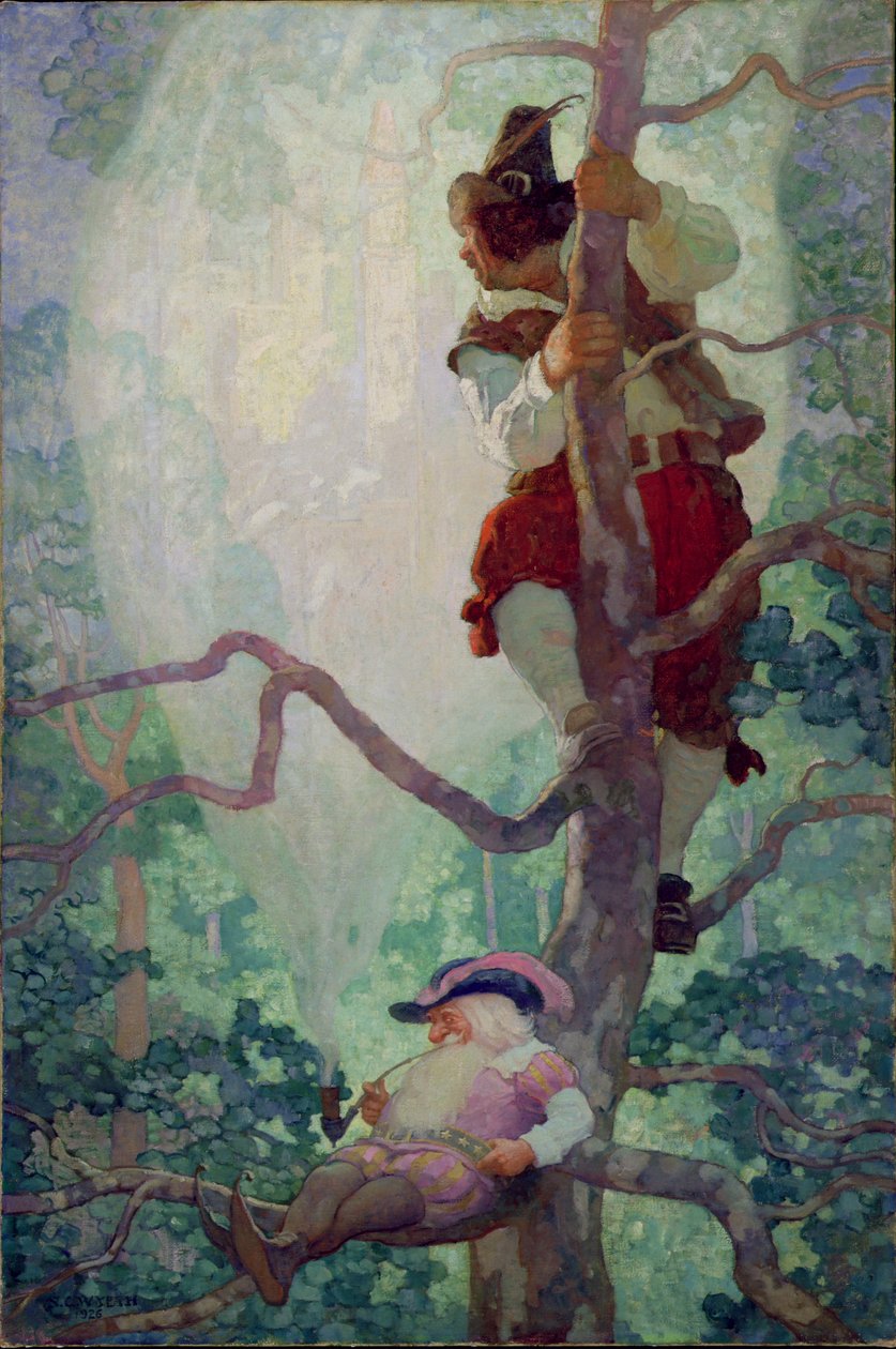 Visioenen van New York, 1926 door Newell Convers Wyeth