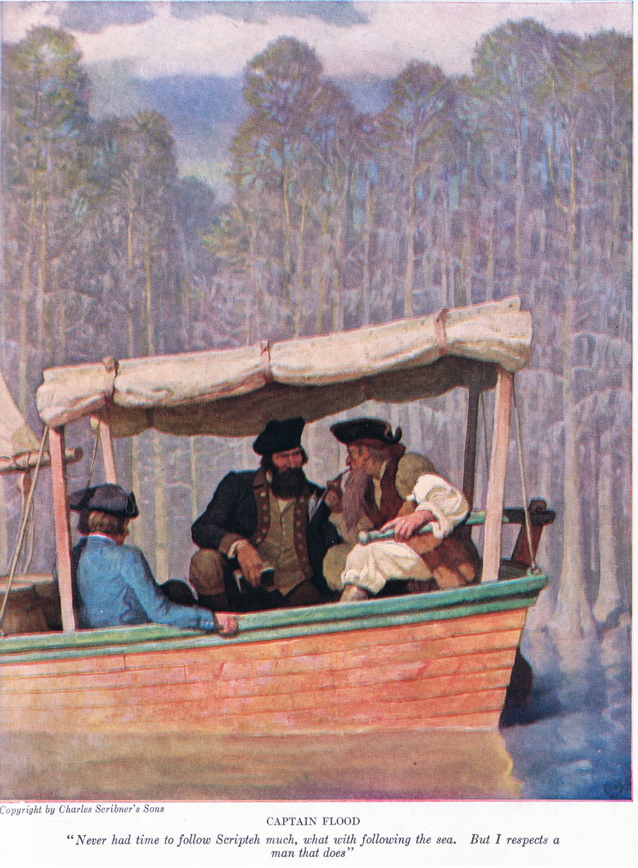 Kapitein Flood: Nooit tijd gehad om Scripteh te volgen, met het volgen van de zee. Maar ik respecteer een man die dat doet door Newell Convers Wyeth