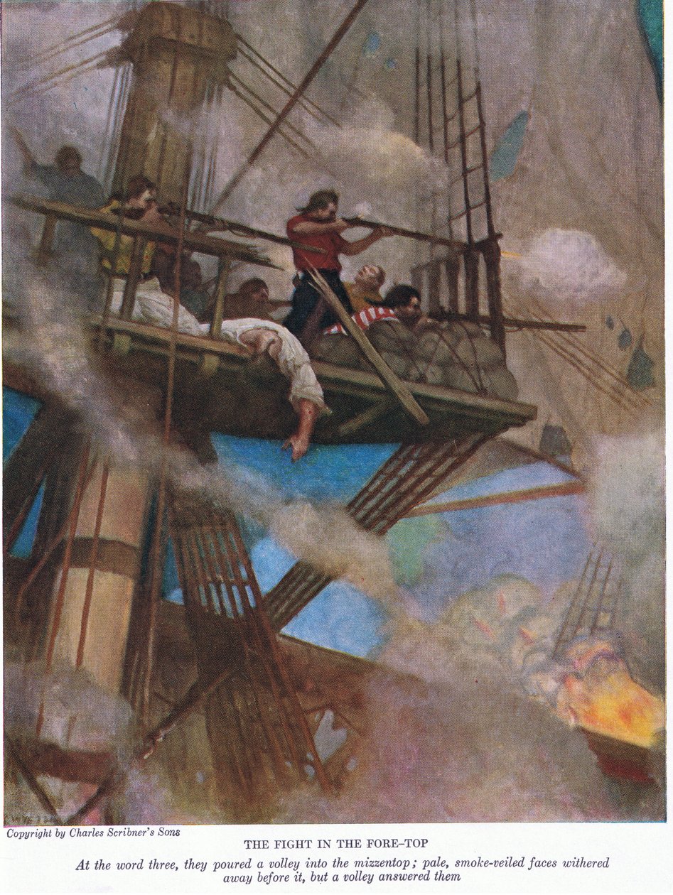 Het gevecht om de voorsteven door Newell Convers Wyeth