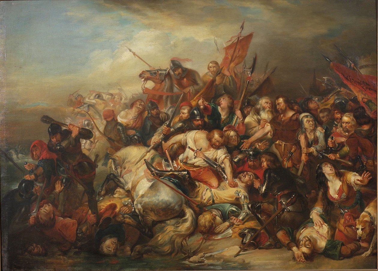 De Slag bij de Gulden Sporen op 11 juli 1302 door Nicaise de Keyser